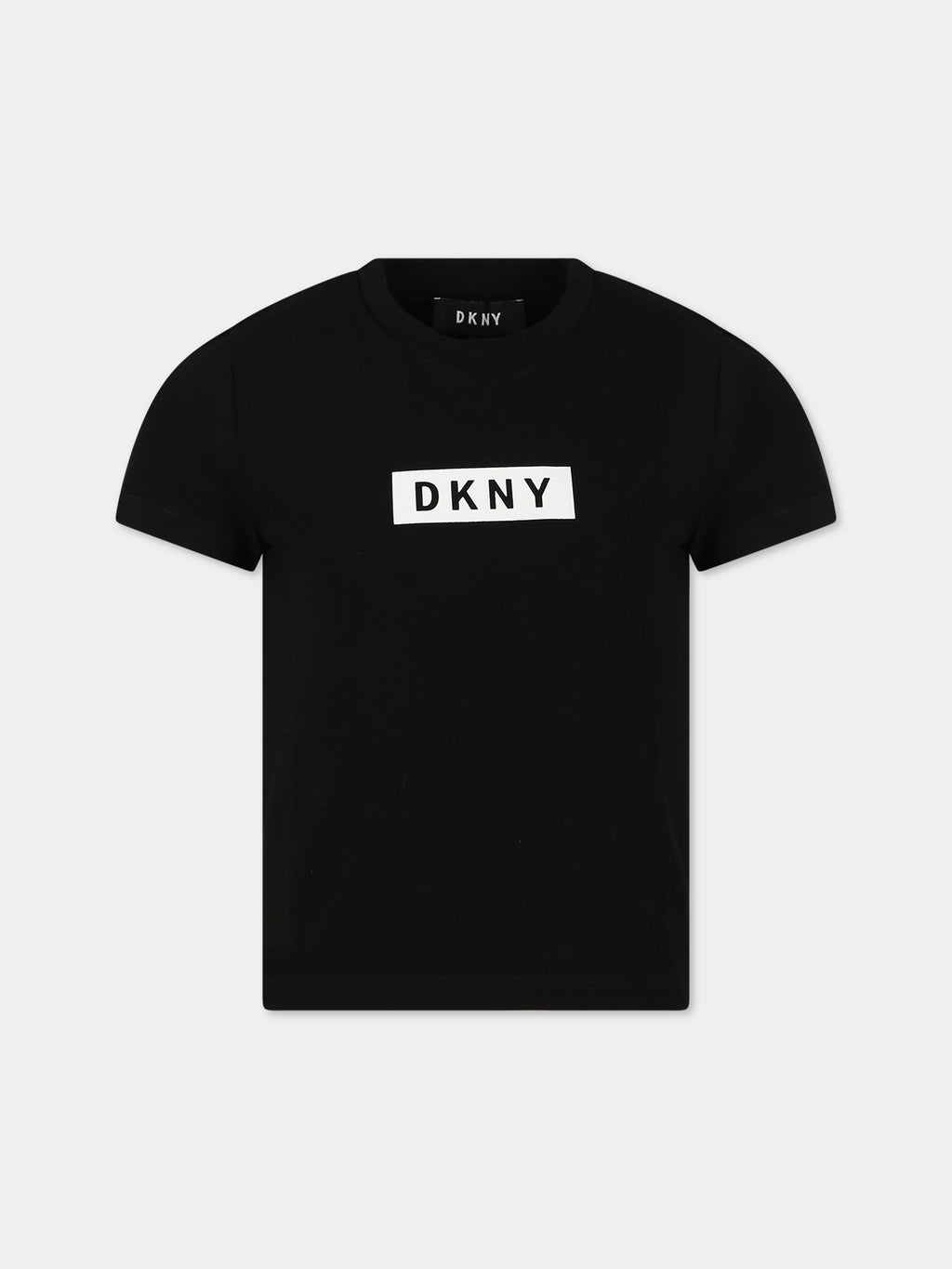 Black t-shirt for girl with logo